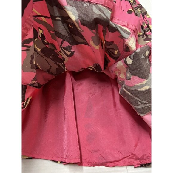 Carole Little Womens‎ 10 Midi Pleated Dress Pink Floral Retro Rockabilly Pin Up - Picture 4 of 7